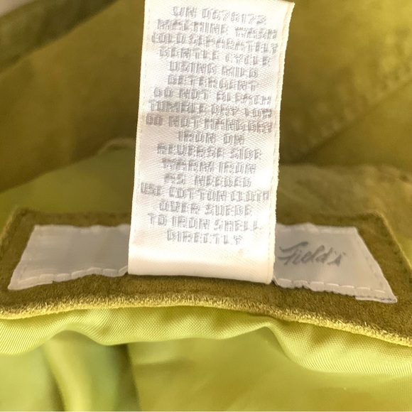 MARSHALL FIELDS
Genuine Suede Leather Button Jacket, oak/moss green - Picture 7 of 7